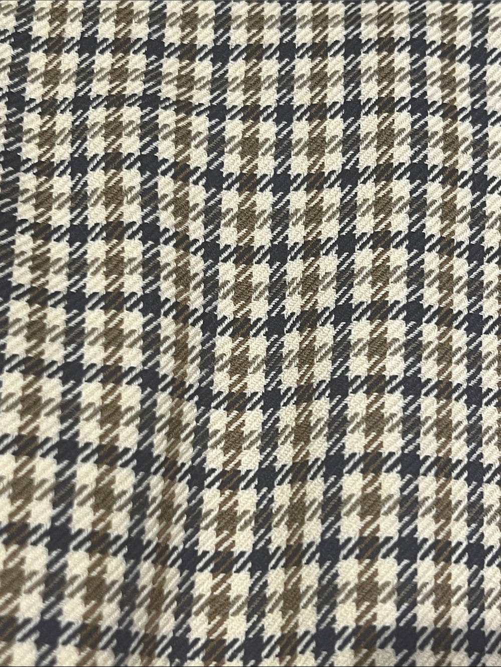 Aquascutum London Plaid Skirt Vintage Navy Tan 8 (fits small) - Picture 3 of 7